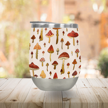 Load image into Gallery viewer, Watercolor Mushroom Stemless Wine Tumbler