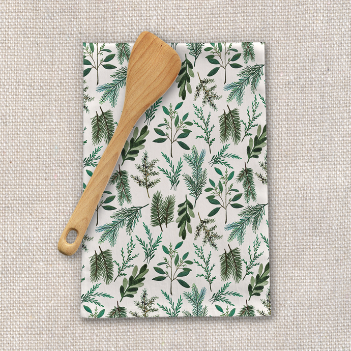 Winter Branch Tea Towel