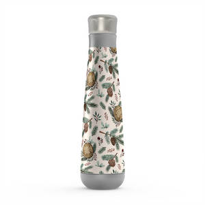 Winter Branches, Berries and Pine Cones Peristyle Water Bottle