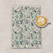 Load image into Gallery viewer, Winter Eucalyptus and Berry Tea Towel