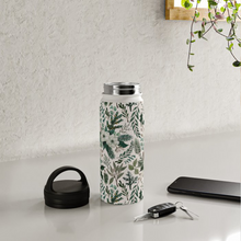 Load image into Gallery viewer, Winter Floral Handle Lid Water Bottle