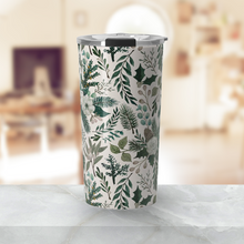 Load image into Gallery viewer, Winter Floral Travel Mug