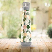 Load image into Gallery viewer, Yellow and Green Tropical Floral Peristyle Water Bottle