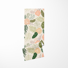 Load image into Gallery viewer, Yellow and Green Tropical Floral Yoga Mat