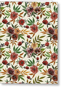 Autumn Flowers - Greeting Card
