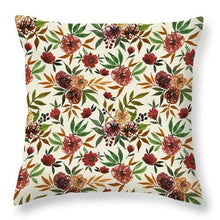 Load image into Gallery viewer, Autumn Flowers - Throw Pillow