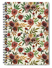 Load image into Gallery viewer, Autumn Flowers - Spiral Notebook