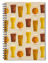 Load image into Gallery viewer, Beer Pattern - Spiral Notebook