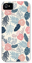 Load image into Gallery viewer, Blue and Blush Tropical Floral Pattern - Phone Case