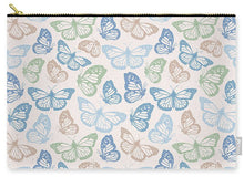Load image into Gallery viewer, Blue Butterfly Pattern - Carry-All Pouch