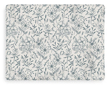 Load image into Gallery viewer, Blue Gray Flower Pattern - Blanket