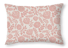 Load image into Gallery viewer, Blush Floral Pattern - Throw Pillow