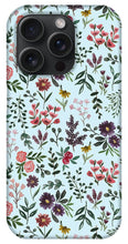 Load image into Gallery viewer, Bright Watercolor Flower - Blue - Phone Case