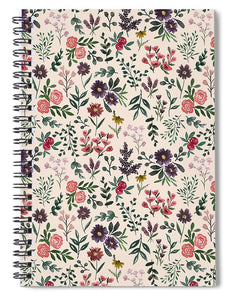 Bright Watercolor Flower - Spiral Notebook