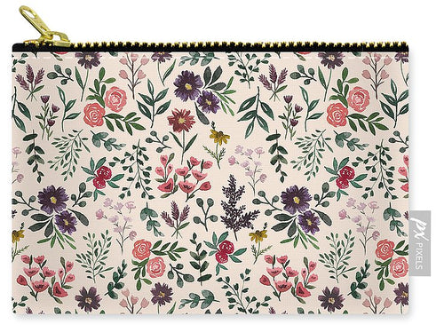 Bright Watercolor Flower - Carry-All Pouch