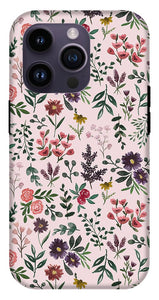 Bright Watercolor Flower - Pink - Phone Case
