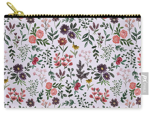 Bright Watercolor Flower - Purple - Carry-All Pouch