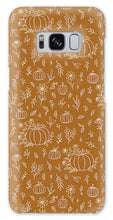 Load image into Gallery viewer, Bronze Floral Ink Pumpkin Pattern - Phone Case