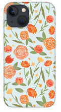 Load image into Gallery viewer, Burnt Orange Floral Pattern - Phone Case
