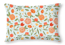 Load image into Gallery viewer, Burnt Orange Floral Pattern - Throw Pillow