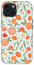 Load image into Gallery viewer, Burnt Orange Floral Pattern - Phone Case