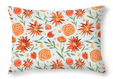 Load image into Gallery viewer, Burnt Orange Flower Burst Pattern - Throw Pillow