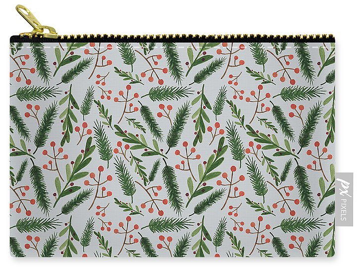 Christmas Branch Pattern - Carry-All Pouch