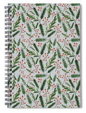 Load image into Gallery viewer, Christmas Branch Pattern - Spiral Notebook