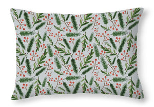 Christmas Branch Pattern - Throw Pillow