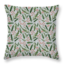 Load image into Gallery viewer, Christmas Branch Pattern - Throw Pillow