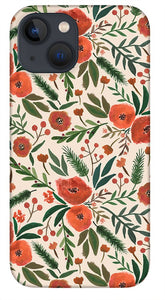 Christmas Floral Pattern - Phone Case