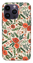 Load image into Gallery viewer, Christmas Floral Pattern - Phone Case
