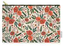 Load image into Gallery viewer, Christmas Floral Pattern - Carry-All Pouch