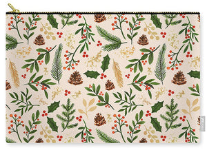 Christmas Watercolor Pattern - Carry-All Pouch