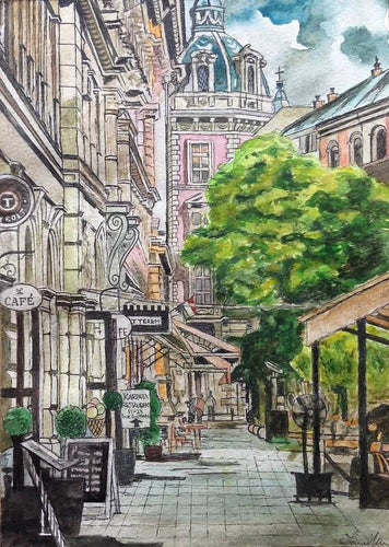 City Street in Prague - Art Print