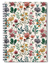 Load image into Gallery viewer, Colorful Watercolor Flowers - Spiral Notebook