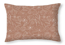 Load image into Gallery viewer, Copper Magnolia Pattern - Throw Pillow