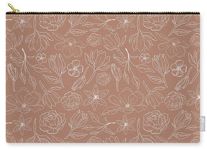Copper Magnolia Pattern - Carry-All Pouch
