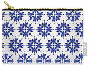 Dark Blue Tile Pattern - Carry-All Pouch