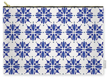 Load image into Gallery viewer, Dark Blue Tile Pattern - Carry-All Pouch