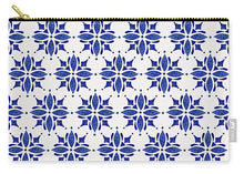 Load image into Gallery viewer, Dark Blue Tile Pattern - Carry-All Pouch