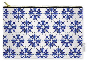 Dark Blue Tile Pattern - Carry-All Pouch