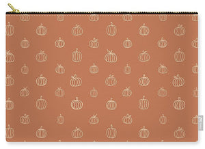 Dark Orange Pumpkin Pattern - Carry-All Pouch