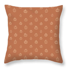 Load image into Gallery viewer, Dark Orange Pumpkin Pattern - Throw Pillow