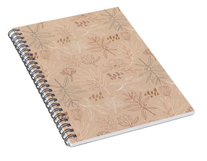 Desert Leaf Pattern - Spiral Notebook