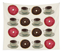 Load image into Gallery viewer, Donuts And Coffee - Tapestry