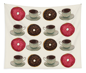 Donuts And Coffee - Tapestry