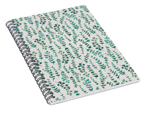 Eucalyptus Watercolor Pattern - Spiral Notebook