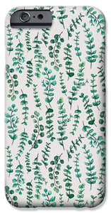 Eucalyptus Watercolor Pattern - Phone Case