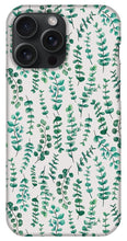 Load image into Gallery viewer, Eucalyptus Watercolor Pattern - Phone Case
